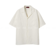 구찌 리넨 블렌드 GG 캔버스 셔츠