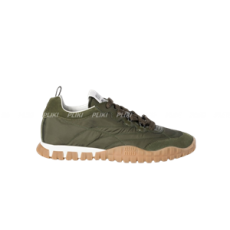 미우미우 타이어 스웨이드 스니커즈 카키