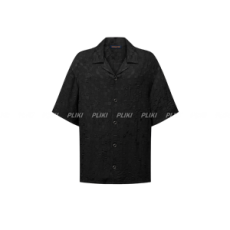 루이비통 그래픽 자카드 쇼트 슬리브드 셔츠