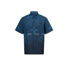 루이비통 모노그램 프린티드 쇼트 슬리브드 셔츠