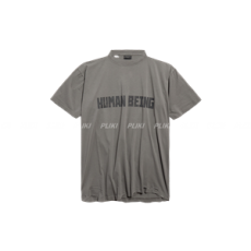 발렌시아가 휴먼 비잉 시프티드 티셔츠