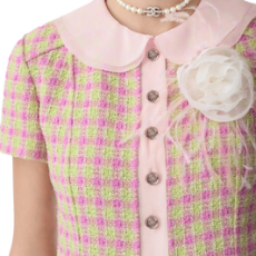 샤넬 2025 S/S 코튼 트위드 탑