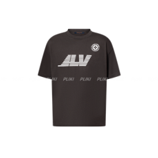 루이비통 워시드 프린팅 코튼 티셔츠