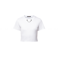 루이비통 LV 스프레이 크롭 탑 티셔츠