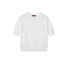 구찌 GG 코튼 크루넥 탑 화이트