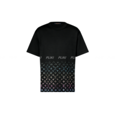 루이비통 모노그램 그라데이션 반팔 티셔츠 블랙