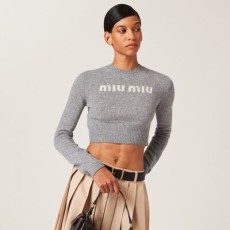 미우미우 울 캐시미어 니트 스웨터