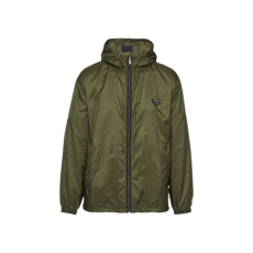 프라다 리나일론 블루종 자켓 밀리터리 그린 블랙