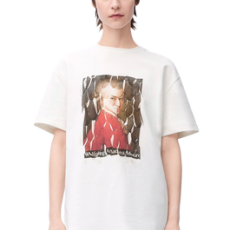 로에베 모차르트 프린트 코튼 블렌드 릴랙스핏 티셔츠