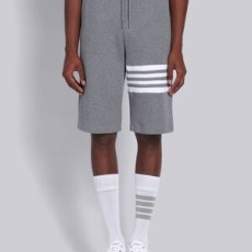 톰브라운 4-바 와플 스트라이프 스웨트쇼츠 그레이