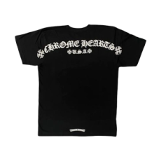 크롬하츠 스크립트 레터 로고 티셔츠 블랙