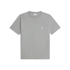 셀린느 트리옹프 루즈 티셔츠 코튼 저지 그레이 멜란지 오프 화이트