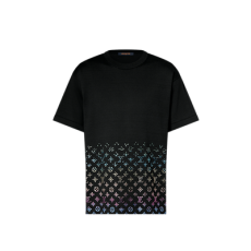 루이비통 그라디언트 코튼 티셔츠 블랙