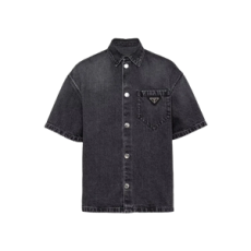 프라다 데님 셔츠 블랙