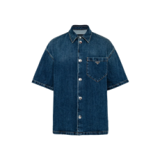 프라다 데님 셔츠 네이비