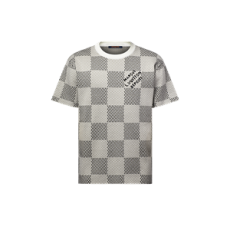 루이비통 다미에 자카드 쇼트 슬리브드 크루넥