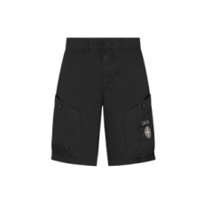 디올 x 스톤 아일랜드 버뮤다 쇼츠 블랙