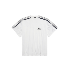 발렌시아가 오버사이즈 티셔츠 더티 화이트/블랙