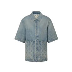 루이비통 쇼트 슬리브 데님 워크웨어 셔츠
