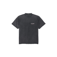 발렌시아가 폴리티컬 캠페인 인사이드-아웃 라지 핏 티셔츠 블랙/화이트/레드