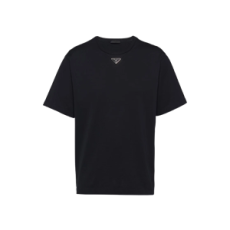 프라다 코튼 티셔츠 블랙