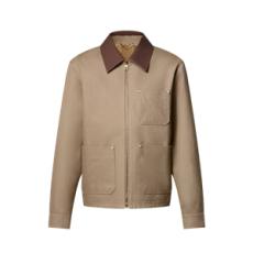 루이비통 워크웨어 코튼 캔버스 블루종