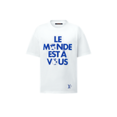 루이비통 그래픽 코튼 티셔츠