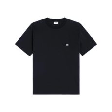 셀린느 트리옹프 루즈 티셔츠 코튼 저지 블랙 화이트