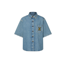 루이비통 박시 데님 셔츠