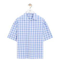 로에베 쇼트 슬리브 코튼 셔츠