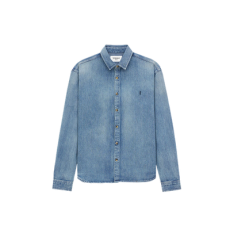 생로랑 cassandre 데이 블루 데님 셔츠