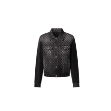 루이비통 플록 다미에 데님 트러커 자켓