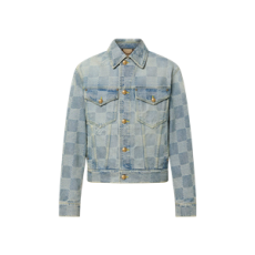 루이비통 다미에 자카드 클래식 데님 자켓 인디고