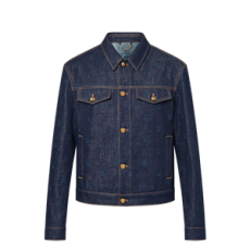 루이비통 엠브로이더드 데님 블루종