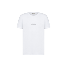 디올 몽테뉴 레귤러 핏 머서라이즈 코튼 반팔 티셔츠