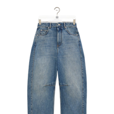 로에베 아나그램 배럴 데님 진 워시드 데님