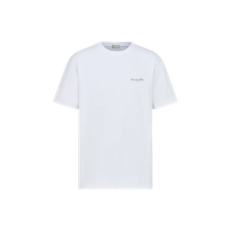 디올 은방울꽃 티셔츠 화이트 코튼 저지