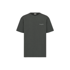 디올 은방울꽃 티셔츠 블랙 코튼 저지