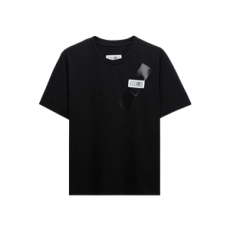 메종 마르지엘라 MM6 프린트 티셔츠 블랙