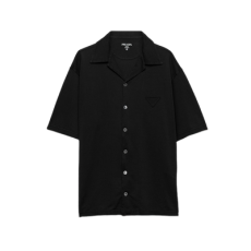 프라다 피케 셔츠 블랙
