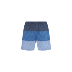 디올 오블리크 스윔 쇼츠 블루 컬러 블록 테크니컬 패브릭