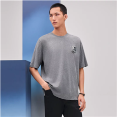 에르메스 H 퍼즐 레더 티셔츠 그레이