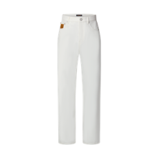 루이비통 스케이트 핏 데님 팬츠 화이트