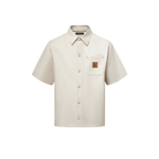 루이비통 실크 블렌드 쇼트 슬리브드 셔츠