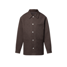 루이비통 모노그램 엠보스드 오버셔츠 미드 브라운