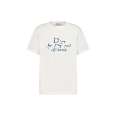 디올 힐튼 넬 티셔츠 화이트 코튼 저지