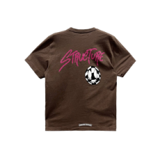 크롬하츠 매티보이 푸렐 그래피티 반팔 티셔츠 브라운