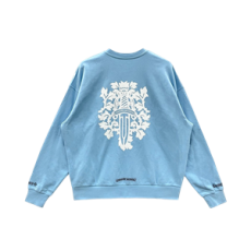 크롬하츠 마이애미 익스클루시브 블루 대거 로고 스웻셔츠