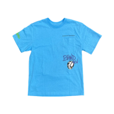 크롬하츠 매티 보이 브레인 뉴 티셔츠 블루