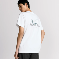 디올 은방울꽃 코튼 저지 티셔츠